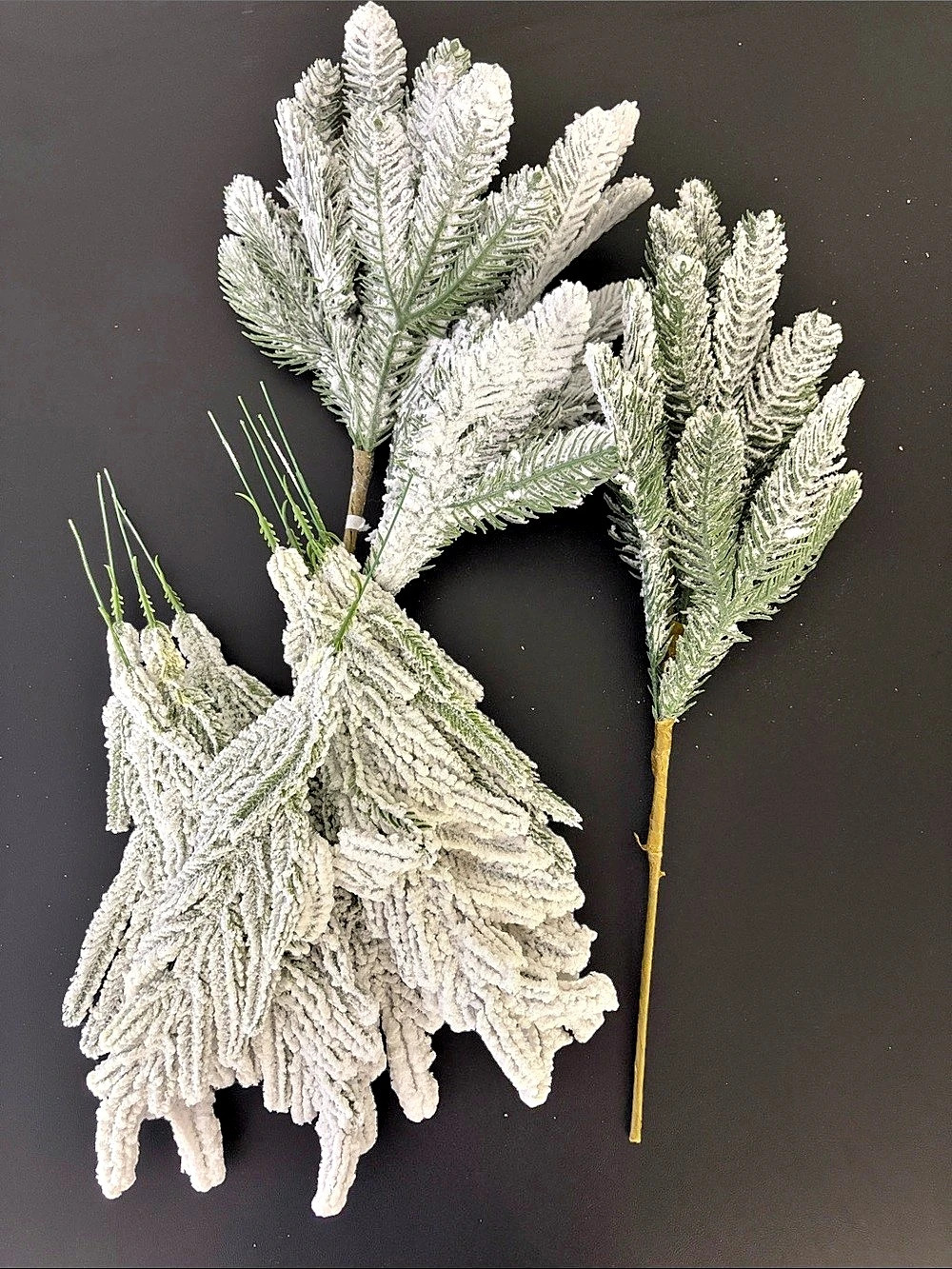 Frosted Faux Evergreen Branches